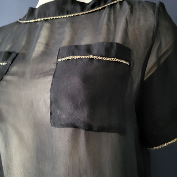 Moschino couture sheer blouse - Picture 2 of 7